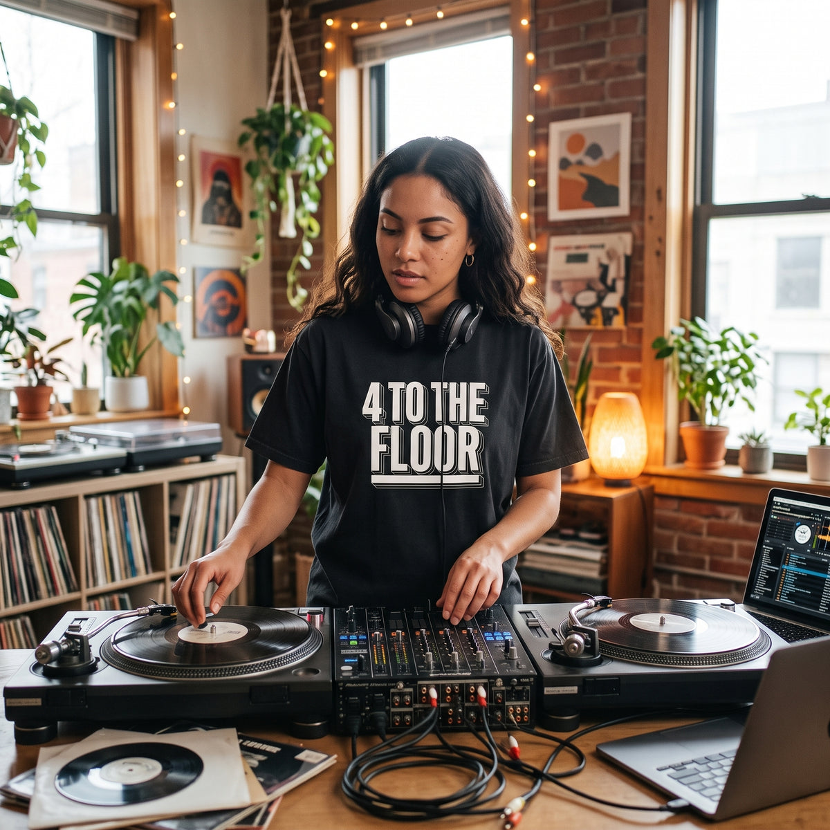 4 TO THE FLOOR — Heavyweight Boxy T-Shirt (Unisex)