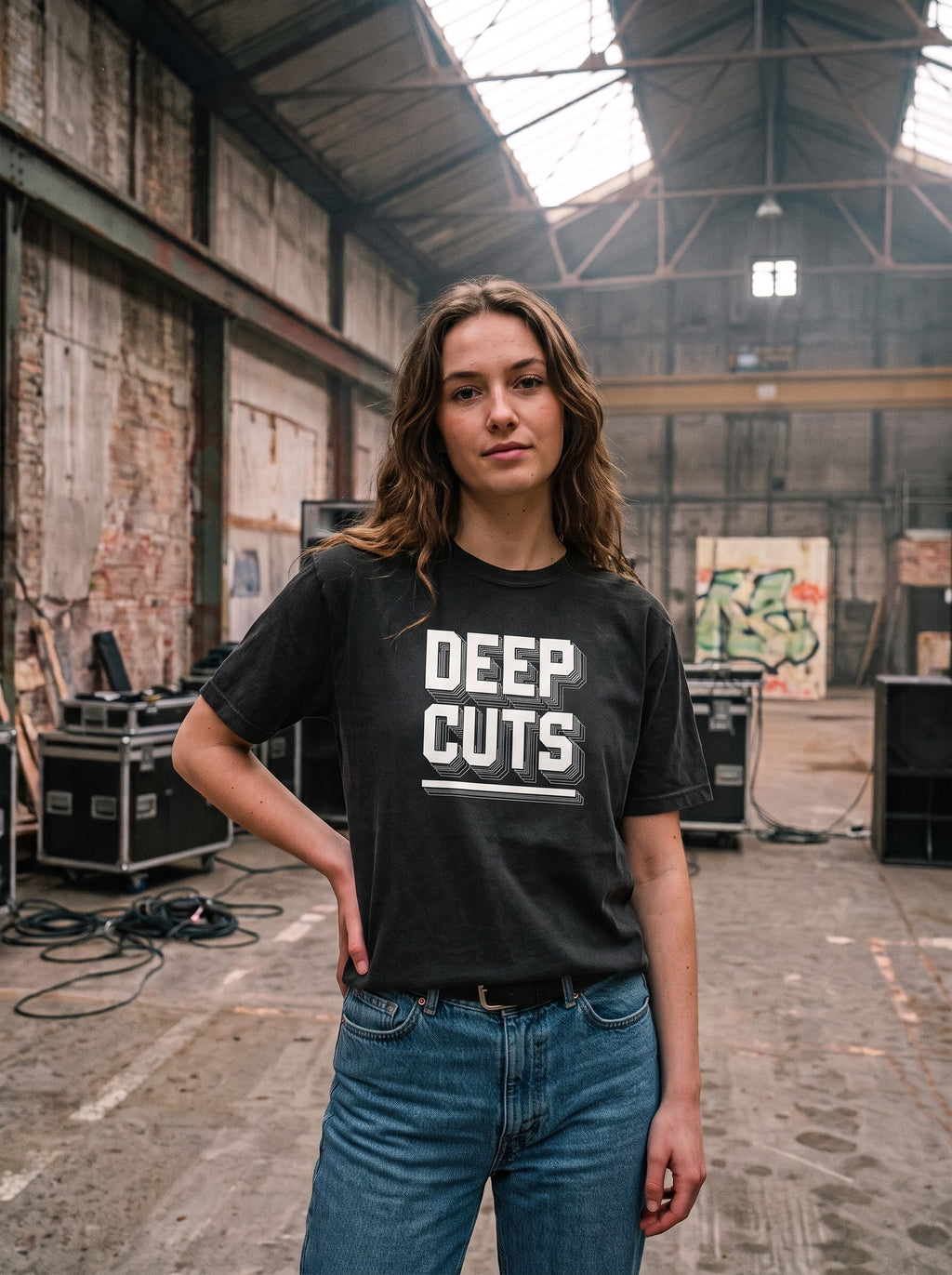 DEEP CUTS — Heavyweight Boxy T-Shirt (Unisex)